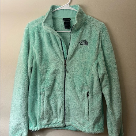The North Face Jackets & Blazers - The North Face Mint Green Fleece Jacket Medium M Full Zip Cozy Soft Women’s